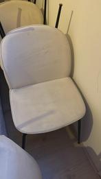 6 Eetkamerstoelen - Stijlvol en Comfortabel, Ophalen, Gebruikt, Wit, Metaal