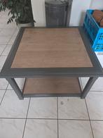 Eiken houten Salontafel 77x77cm, Ophalen, Gebruikt, 50 tot 100 cm, Vierkant