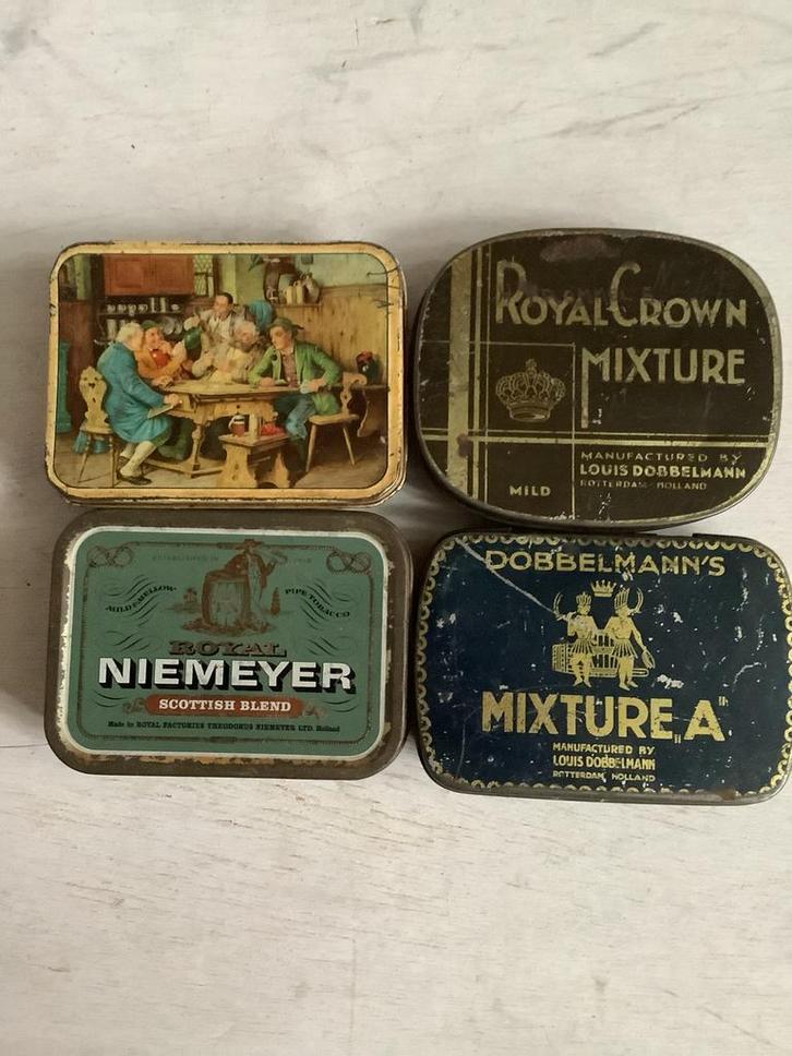 Vintage Tabaksdozen Collectie, Verzamelen, Blikken, Gebruikt, Overige, Overige merken, Ophalen of Verzenden