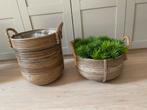 Rotan Manden Set, Huis en Inrichting, Ophalen, Mand, Rond, Zo goed als nieuw