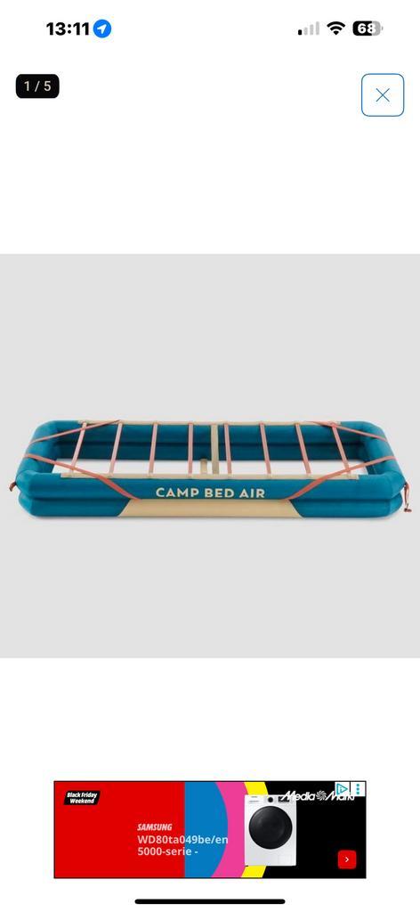 Veldbedden decathlon en matras outwell 2 persoons, Caravans en Kamperen, Kampeermeubelen, Zo goed als nieuw, Overige, Ophalen of Verzenden