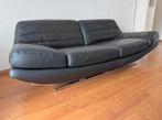 Italiaans lederen designbank met donsvulling, Ophalen, 100 tot 125 cm, Leer, Zo goed als nieuw
