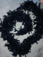 Zwarte veren boa, Ophalen of Verzenden, Zo goed als nieuw