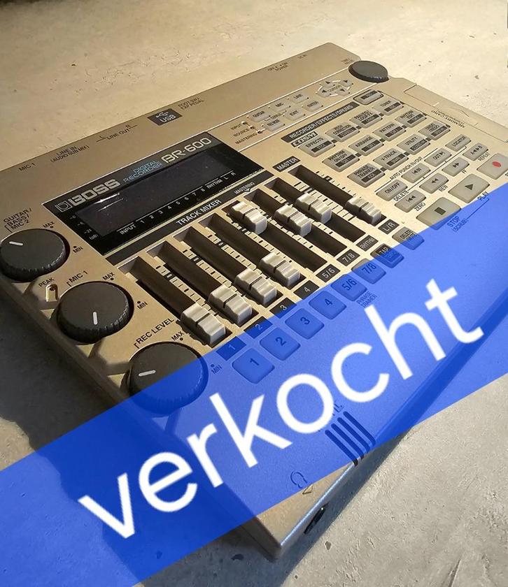 * VERKOCHT * Boss BR-600 compacte 8-sporen digitale recorder, Muziek en Instrumenten, Mengpanelen, Zo goed als nieuw, Ophalen of Verzenden