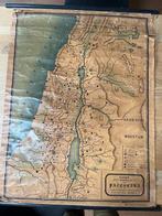 Oude Landkaart Palestina - Eldad's Hulp-Wandkaartje, Antiek en Kunst, Ophalen of Verzenden, Aardrijkskunde