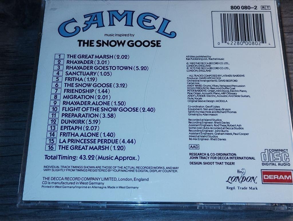 Camel ‎- The Snow Goose, Ophalen of Verzenden, Zo goed als nieuw, Poprock