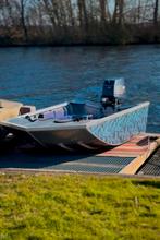 Aluminium Platbodem Dinghy Derby- Raceklaar! Zapcat, Watersport en Boten, Platbodems, Ophalen, Gebruikt, Aluminium, Benzine