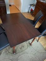 Eettafel, Huis en Inrichting, Tafels | Eettafels, Ophalen, Gebruikt, 50 tot 100 cm, Noten