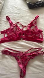 Sexy lingerie setje hunkemoller bh 90D string maat S, Ophalen of Verzenden, Roze, Setje
