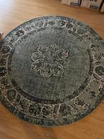 FRAAI rond vintage vloerkleed - Groen/Zwart -1 jaar oud, Huis en Inrichting, Ophalen, 150 tot 200 cm, Rond, Zo goed als nieuw