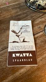 Oud en vol Kwatta spaarblad in gebruikte staat, Ophalen of Verzenden, Zo goed als nieuw