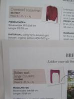 Breipatroon  Vest en Bolero  S M L XL  nr 9999, Hobby en Vrije tijd, Breien en Haken, Verzenden, Nieuw, Breien