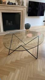 Gubi pedrera glazen salontafel zwart onderstel, Huis en Inrichting, Tafels | Salontafels, Ophalen, 100 tot 150 cm, 50 tot 100 cm