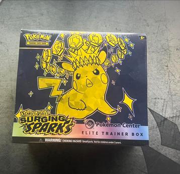 Surging Sparks Pokemon center ETB beschikbaar voor biedingen
