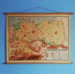 Wandkaart Duitsland en Polen, Antiek en Kunst, Ophalen of Verzenden, Aardrijkskunde