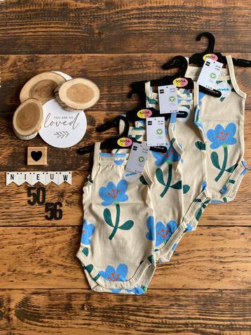 Baby meisje 4x zomer spaghetti band romper maat 50/56 beschikbaar voor biedingen