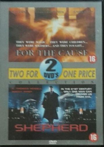 DVD 2 films in 1 box For the Cause en Shepherd beschikbaar voor biedingen