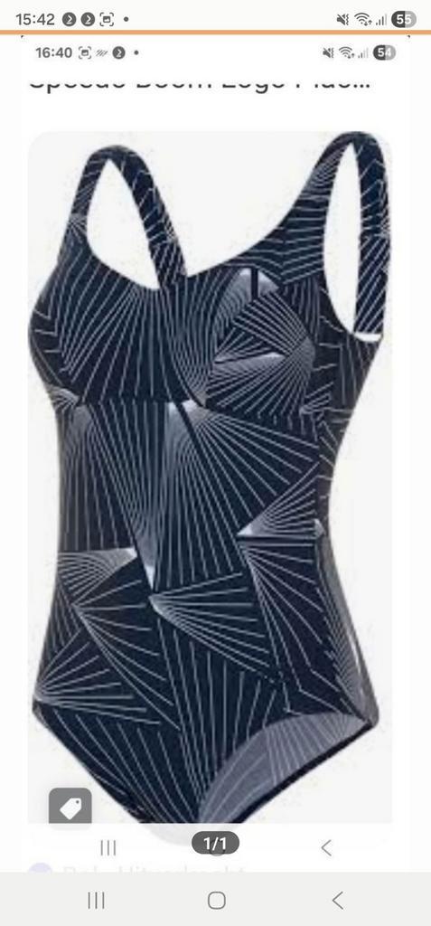 Speedo enfurance badpak 46,, Kleding | Dames, Badmode en Zwemkleding, Zo goed als nieuw, Overige typen, Blauw, Ophalen of Verzenden