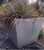 Grote zware dikke tuinpotten 6! wit vierkant cascade vintage, 25 tot 40 cm, Gebruikt, Minder dan 40 cm, Terracotta