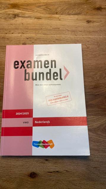 Examenbundel 2025 Nederlands VWO beschikbaar voor biedingen