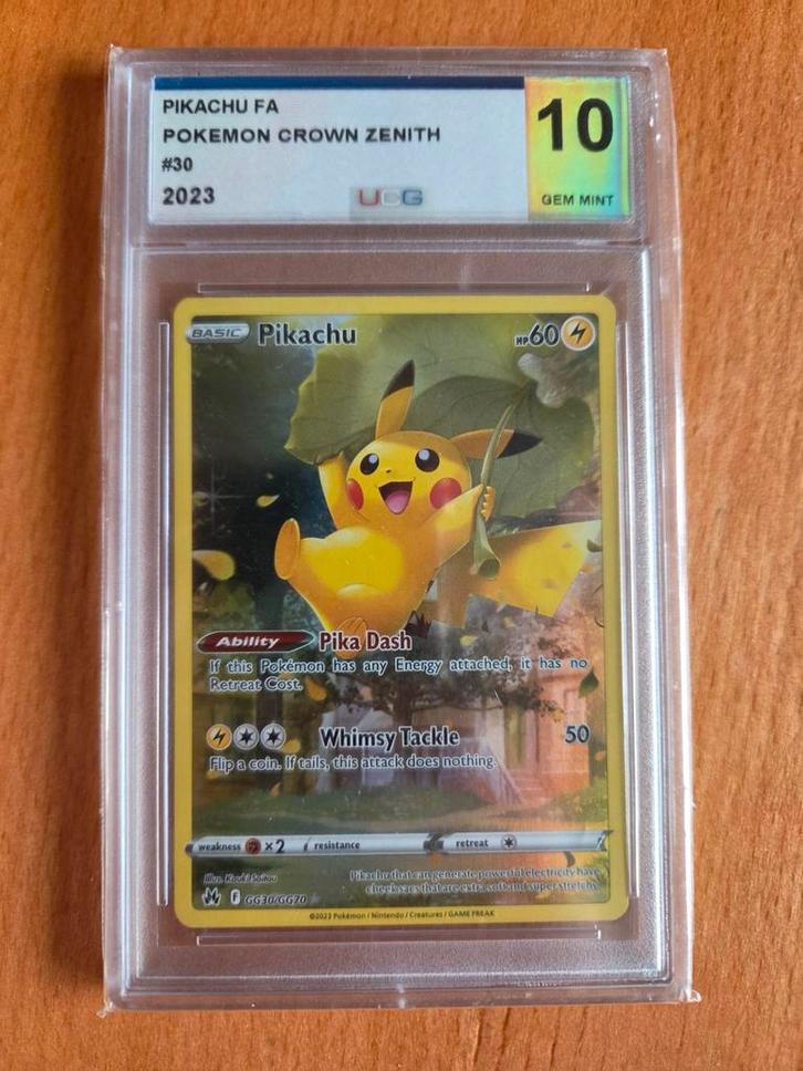 Pikachu #30 Crown Zenith - PSA 10, Hobby en Vrije tijd, Verzamelkaartspellen | Pokémon, Ophalen of Verzenden