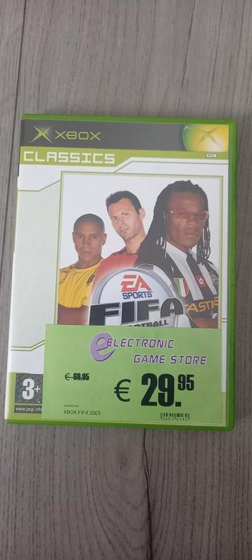 Xbox spel Fifa football 2003 beschikbaar voor biedingen