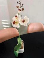 Kunst Orchidee Plant. Wit. Zgan., Ophalen of Verzenden, Zo goed als nieuw, Binnen