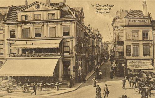 s-Gravenhage. Groenmarkt. Hoogstraat. - ongelopen, Verzamelen, Ansichtkaarten | Nederland, Ongelopen, Zuid-Holland, 1920 tot 1940