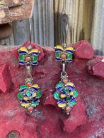 Prachtige authentieke oude Berber oorbellen door de Kabylisc, Sieraden, Tassen en Uiterlijk, Antieke sieraden, Met edelsteen, Zilver