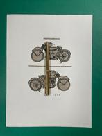 Herdtle-Bruneau Motorcycle Knipsel 1912 FRA (Origineel), Knipsel(s), Ophalen of Verzenden, Buitenland, Voor 1920