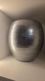 Decoratieve Mica vaas zilver – 34 cm hoog, Ophalen, Overige materialen, Overige kleuren, Zo goed als nieuw