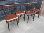 Set Spijlenstoelen T-797 - Vintage jaren 60-70, Ophalen, Gebruikt, Bruin, Vintage
