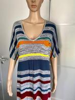 J333 Didi maat M=38/40 lange fijn-gebreide jurk maxi oranje, Maat 38/40 (M), Ophalen of Verzenden, Zo goed als nieuw, Onder de knie