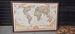Wereldkaart National Geographic incl lijst 123x82cm, Ophalen, Landkaart