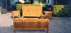 Brocante queen anne tweepersoons bed nachtkastjes nr3, Ophalen