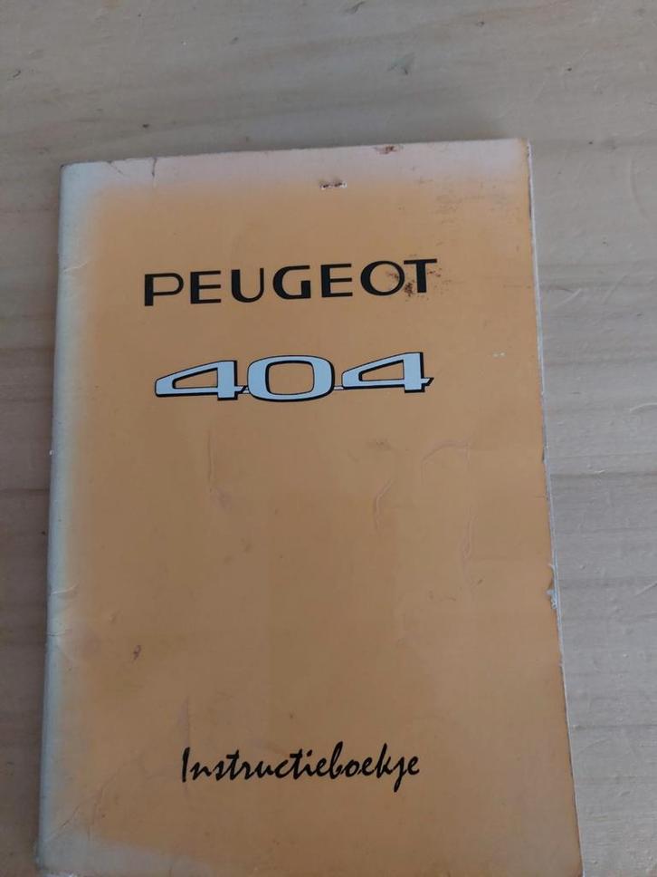 Peugeot 404 Instructieboekje - Uitstekende Staat!, Auto diversen, Handleidingen en Instructieboekjes, Ophalen of Verzenden