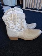 Glitter cowboy enkel laarzen., Kleding | Dames, Schoenen, San Marina, Beige, Lage of Enkellaarzen, Ophalen of Verzenden