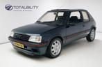 Peugeot 205 1.9 GTI met turbo 160 PK | Schuifdak | Turbo, Ce, Auto's, Voorwielaandrijving, Zwart, Leder en Stof, Origineel Nederlands