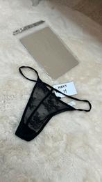 Super leuke string doorschijnend Maat m Kleur zwart Nieuw, Ophalen of Verzenden, Zwart, String