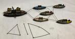 Antieke blikken bootjes HMS dreadnought J.L. Hess Duitsland, Antiek en Kunst, Antiek | Speelgoed, Ophalen of Verzenden