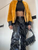 Fluffy bomberjack faux fur (vintage style) NIEUW, Kleding | Dames, Jassen | Winter, Maat 38/40 (M), MD WOMAN, Geel, Nieuw