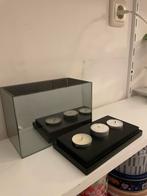 Spiegel Kandelaar Zwart/Grijs, Zwart, Ophalen of Verzenden, Zo goed als nieuw, Metaal