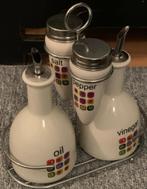 menageset 4 delig peper zout olie vinegar oil, Ophalen of Verzenden, Zo goed als nieuw