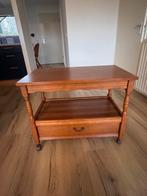Sidetabel van hout met lade, Ophalen, Gebruikt, 50 tot 100 cm, 25 tot 50 cm