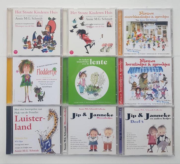 9x Luisterboek CD Annie M.G. Schmidt oa. Floddertje, Pluk, Boeken, Luisterboeken, Cd, Kind, Ophalen of Verzenden