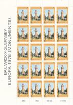 Guernsey Postzegelserie Europa – Monumenten 1978, Verzenden