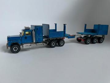 model Mack lengte transport (zonder lading) blauw, Siku 1/50 beschikbaar voor biedingen