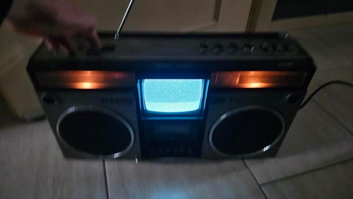 Philips ART 60/00 radio cassette tv, Audio, Tv en Foto, Radio's, Gebruikt, Overige typen, Ophalen of Verzenden