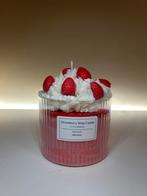 Strawberry whip Candle, Overige materialen, Nieuw, Ophalen of Verzenden, Rood