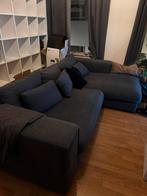 Blauwe 3-zits bank met hoek, Huis en Inrichting, Banken | Bankstellen, Ophalen, 100 tot 125 cm, Hoekbank, Driepersoons